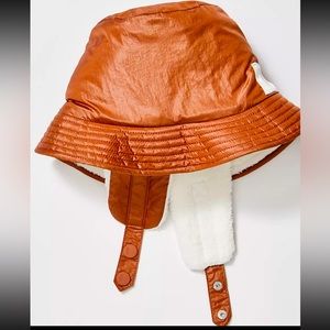 Free People, Bucket List reversible Sherpa Bucket hat.